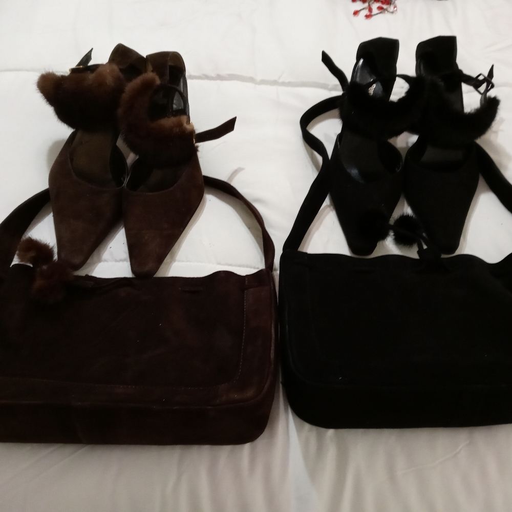 J.Renee' swede & Faux fur size 10
